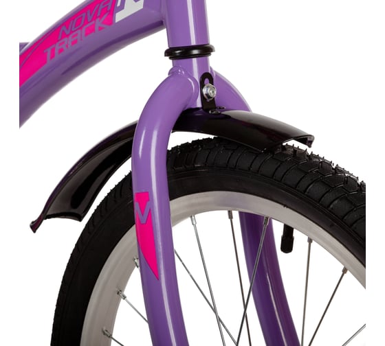 Велосипед NOVATRACK STRIKE 20", фиолетовый, ножной тормоз 203STRIKE.VL22