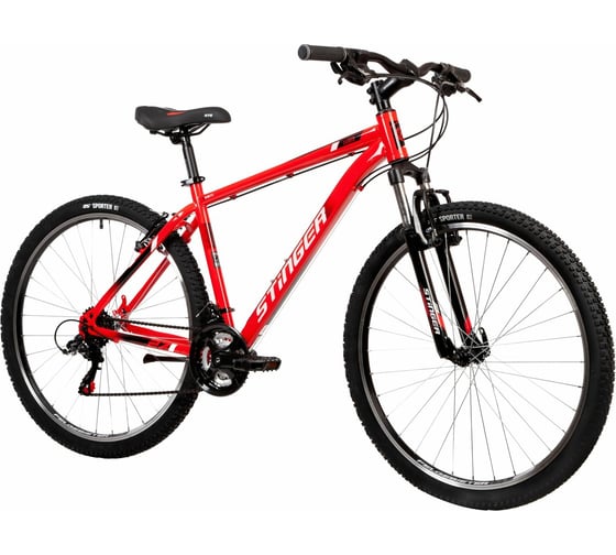 Велосипед STINGER CAIMAN 27.5", красный, сталь, размер 18" 27SHV.CAIMAN.18RD2