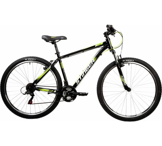 Велосипед STINGER CAIMAN 27.5", черный, сталь, размер 16" 27SHV.CAIMAN.16BK2