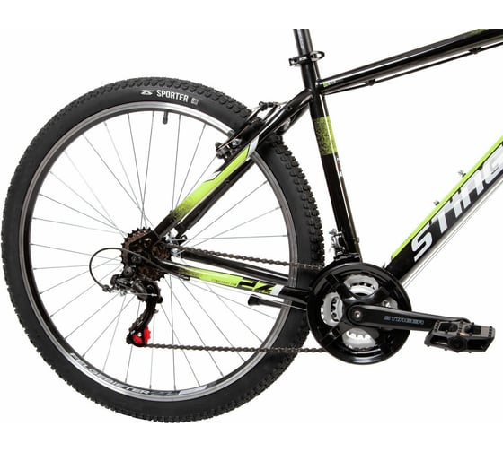 Велосипед STINGER CAIMAN 27.5", черный, сталь, размер 16" 27SHV.CAIMAN.16BK2