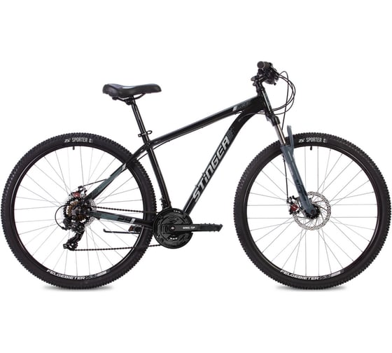 Велосипед STINGER ELEMENT STD 29", черный, алюминий, размер 18", MICROSHIFT 29AHV.ELEMSTD.18BK10