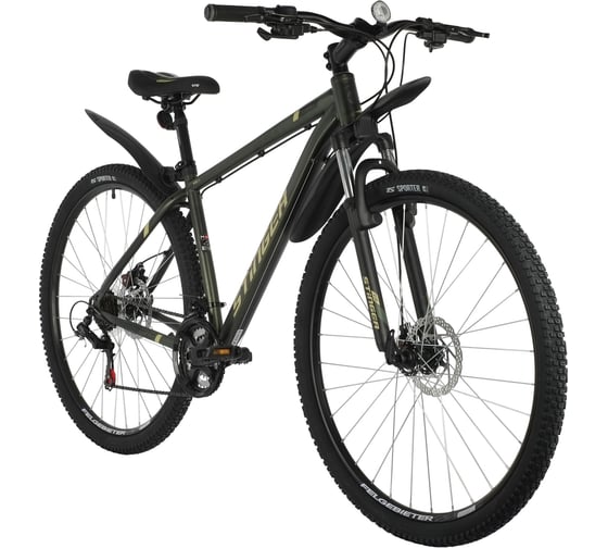 Велосипед STINGER CAIMAN D 29", зеленый, сталь, размер 22" 29SHD.CAIMAND.22GN2 1