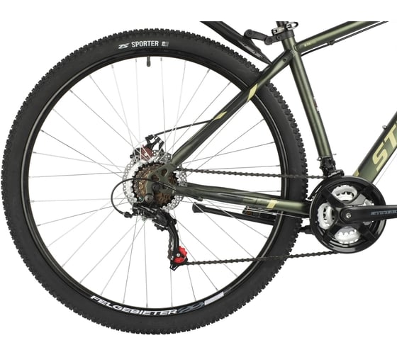 Велосипед STINGER CAIMAN D 29", зеленый, сталь, размер 22" 29SHD.CAIMAND.22GN2
