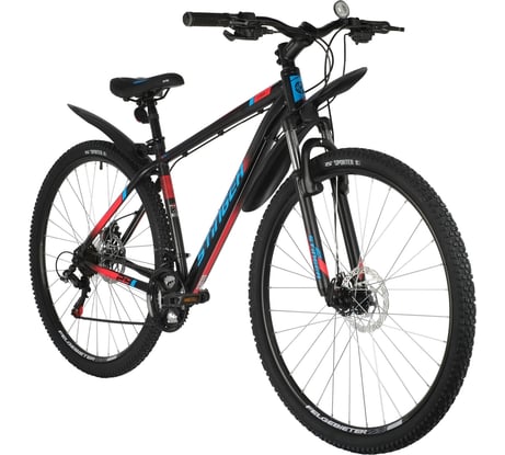 Велосипед STINGER CAIMAN D 29", черный, сталь, размер 22" 29SHD.CAIMAND.22BK2