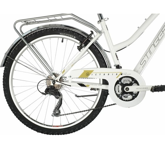 Велосипед STINGER VICTORIA 26", белый, сталь, размер 19" 26SHV.VICTOR.19WH2