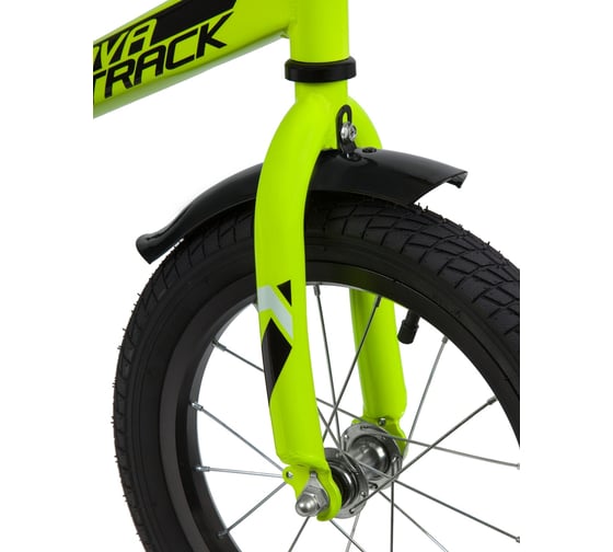 Велосипед NOVATRACK EXTREME 14", салатовый, полная защита цепи, тормоз ножной 143EXTREME.GN9