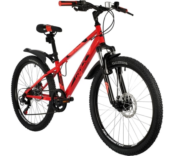 Велосипед NOVATRACK EXTREME 24", красный, стальная рама 11", 6 скоростей 24SH6SD.EXTREME.11RD21