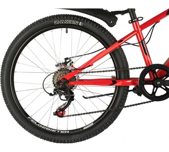 Велосипед NOVATRACK EXTREME 24", красный, стальная рама 11", 6 скоростей 24SH6SD.EXTREME.11RD21