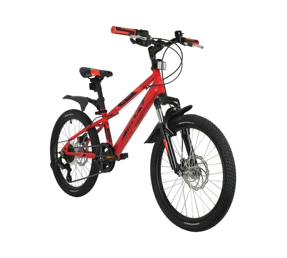 Велосипед NOVATRACK EXTREME 20", красный, сталь, 6 скоростей 20SH6D.EXTREME.RD21