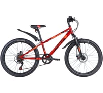 Велосипед NOVATRACK EXTREME 24", красный, стальная рама 12", 6 скоростей 24SH6SD.EXTREME.12RD21