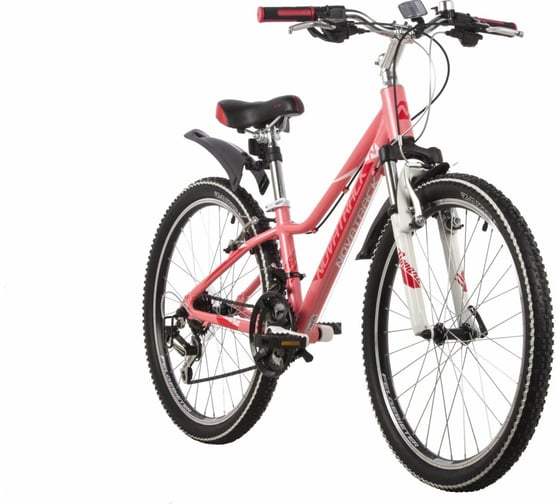 Велосипед NOVATRACK NOVARA 24", коралловый, 18 скоростей, V-brake 24AHV.NOVARA.11CRL22