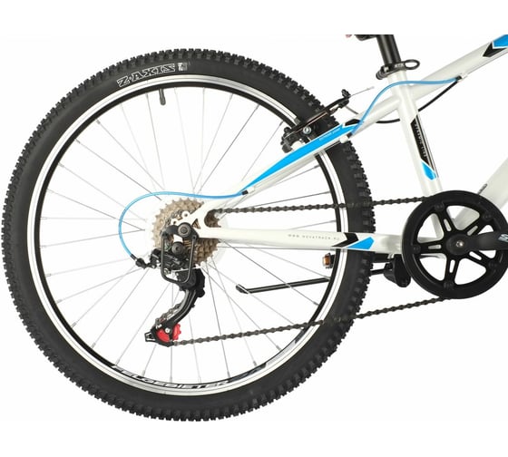 Велосипед NOVATRACK EXTREME 24", белый, стальная рама 12", 6 скоростей 24SH6SV.EXTREME.12WT21