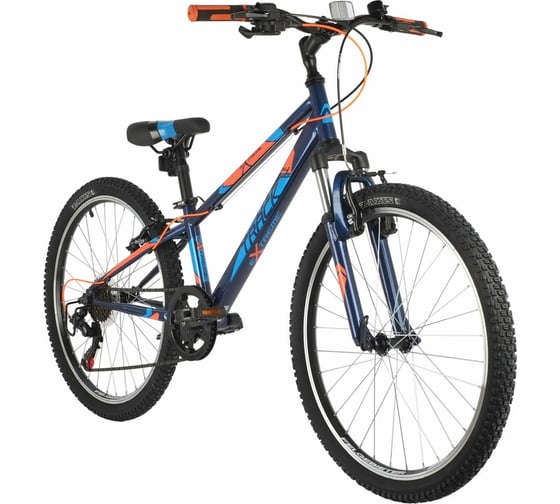 Велосипед NOVATRACK EXTREME 24", синий, стальная рама 11", 6 скоростей 24SH6SV.EXTREME.11BL21