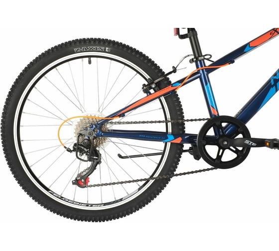 Велосипед NOVATRACK EXTREME 24", синий, стальная рама 11", 6 скоростей 24SH6SV.EXTREME.11BL21