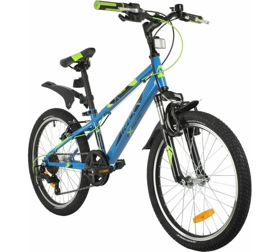 Велосипед NOVATRACK EXTREME 20", синий, сталь, 6 скоростей, V- brake 20SH6V.EXTREME.BL21