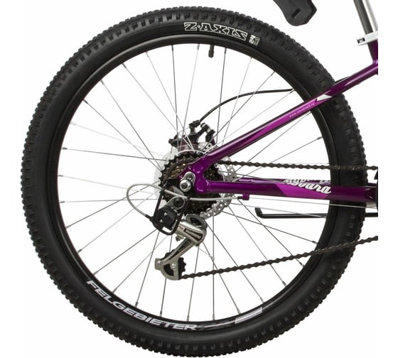 Велосипед NOVATRACK NOVARA 24", фиолетовый, 18 скоростей 24AHD.NOVARA.11VL22
