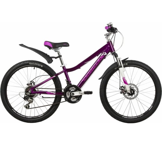 Велосипед NOVATRACK NOVARA 24", фиолетовый, 18 скоростей 24AHD.NOVARA.13VL22 1