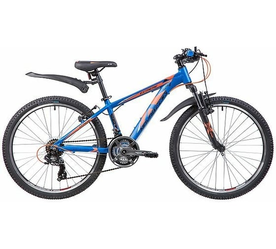 Велосипед NOVATRACK EXTREME 24", алюминиевая рама 13", синий, 21 скорость, V-brake 24AHV.EXTREME.13BL9
