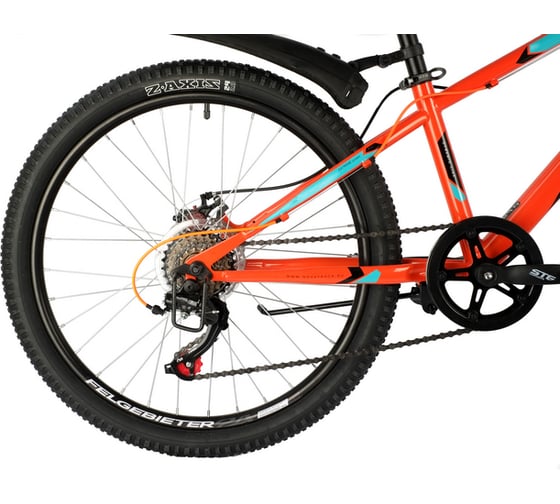 Велосипед NOVATRACK EXTREME 24", оранжевый, стальная рама 11", 6 скоростей 24SH6SD.EXTREME.11OR21