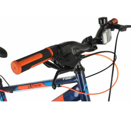 Велосипед NOVATRACK EXTREME 24", синий, стальная рама 12", 6 скоростей 24SH6SV.EXTREME.12BL21