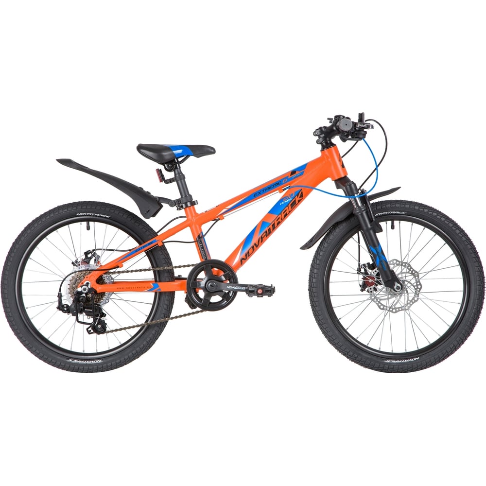 Велосипед NOVATRACK EXTREME 20", оранжевый, 7 скоростей 20AH7D.EXTREME ...