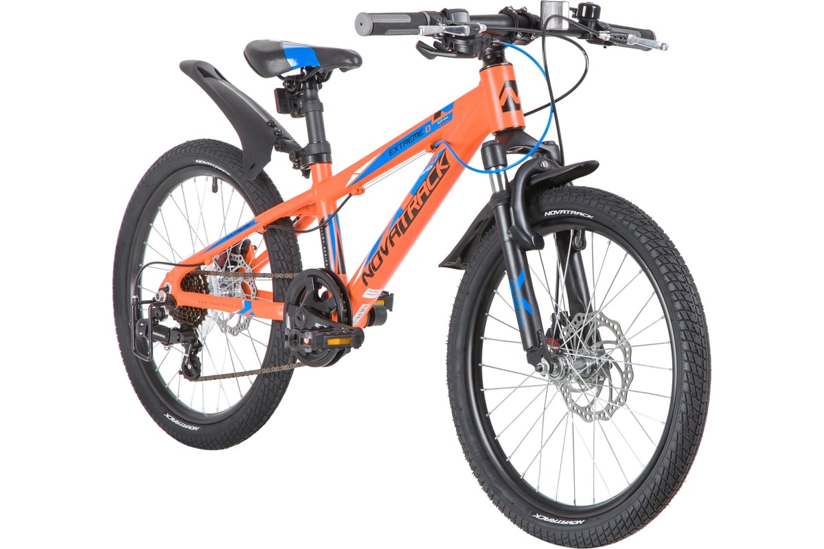 Велосипед NOVATRACK EXTREME 20", оранжевый, 7 скоростей 20AH7D.EXTREME ...