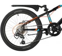 Велосипед NOVATRACK EXTREME 20", черный, сталь, 6 скоростей 20SH6D.EXTREME.BK21
