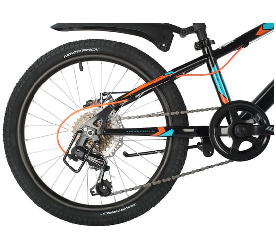 Велосипед NOVATRACK EXTREME 20", черный, сталь, 6 скоростей 20SH6D.EXTREME.BK21