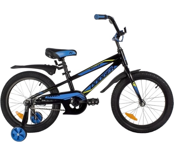 Велосипед NOVATRACK DODGER 18", черный, тормоз ножной 185ADODGER.BK22