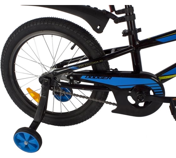 Велосипед NOVATRACK DODGER 18", черный, тормоз ножной 185ADODGER.BK22