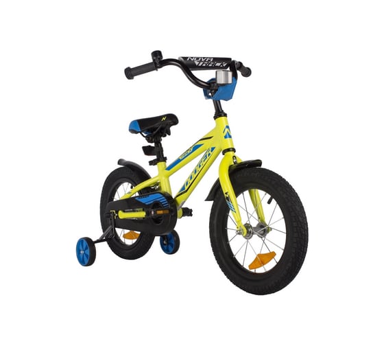 Велосипед NOVATRACK DODGER 14", зелёный, тормоз ножной 145ADODGER.GN22