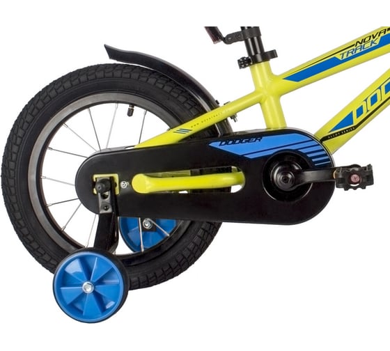 Велосипед NOVATRACK DODGER 14", зелёный, тормоз ножной 145ADODGER.GN22
