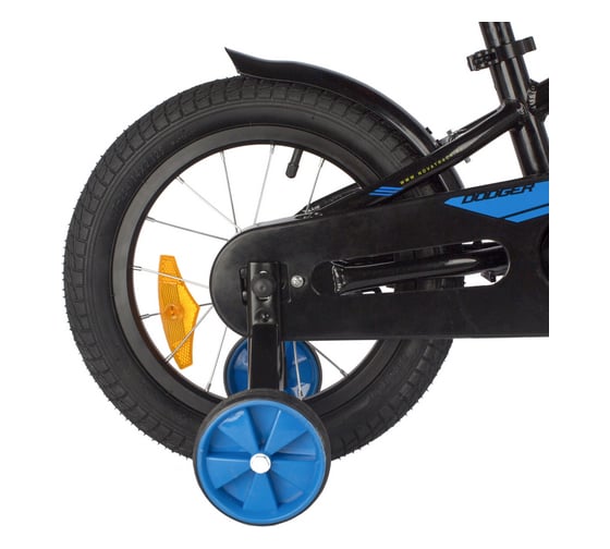 Велосипед NOVATRACK DODGER 14", черный, тормоз ножной 145ADODGER.BK22