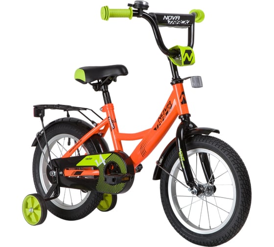 Велосипед NOVATRACK VECTOR 14", оранжевый, тормоз ножной 143VECTOR.OR20