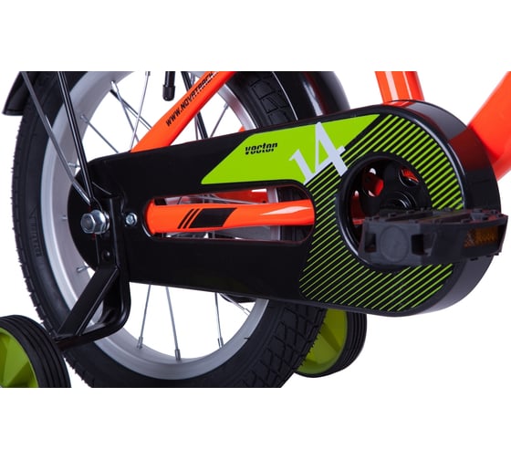 Велосипед NOVATRACK VECTOR 14", оранжевый, тормоз ножной 143VECTOR.OR20