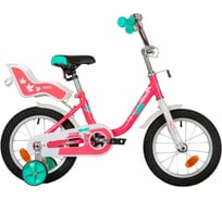 Велосипед NOVATRACK MAPLE 14", розовый, полная защита цепи, тормоз ножной 144MAPLE.PN21
