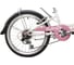 Велосипед NOVATRACK BUTTERFLY 20", сталь, белый/розовый, 6 скоростей, V-brake 20SH6V.BUTTERFLY.PN22 4
