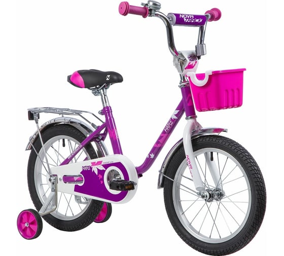Велосипед NOVATRACK MAPLE 16", сиреневый, тормоз ножной 164MAPLE.PR9