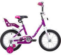 Велосипед NOVATRACK MAPLE 14", фиолетовый, полная защита цепи, тормоз ножной 144MAPLE.PR9