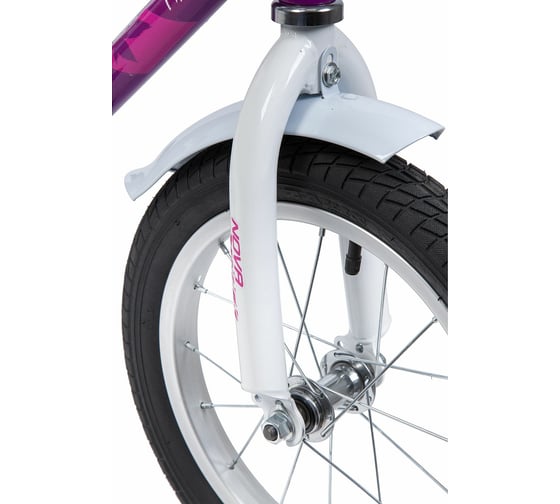 Велосипед NOVATRACK MAPLE 14", фиолетовый, полная защита цепи, тормоз ножной 144MAPLE.PR9