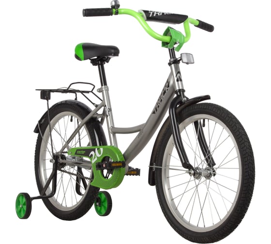 Велосипед NOVATRACK VECTOR 20", серебристый, защита А-тип, тормоз ножной 203VECTOR.SL22