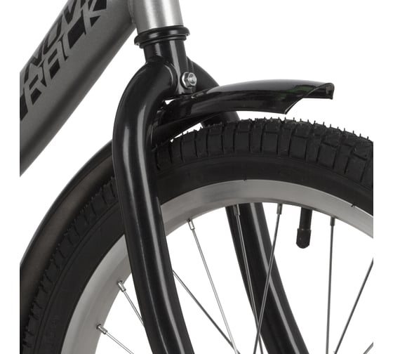 Велосипед NOVATRACK VECTOR 20", серебристый, защита А-тип, тормоз ножной 203VECTOR.SL22