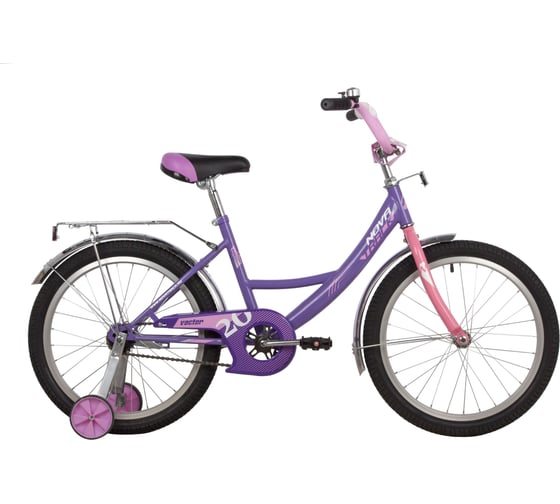 Велосипед NOVATRACK VECTOR 20", фиолетовый, защита А-тип, тормоз ножной 203VECTOR.LC22