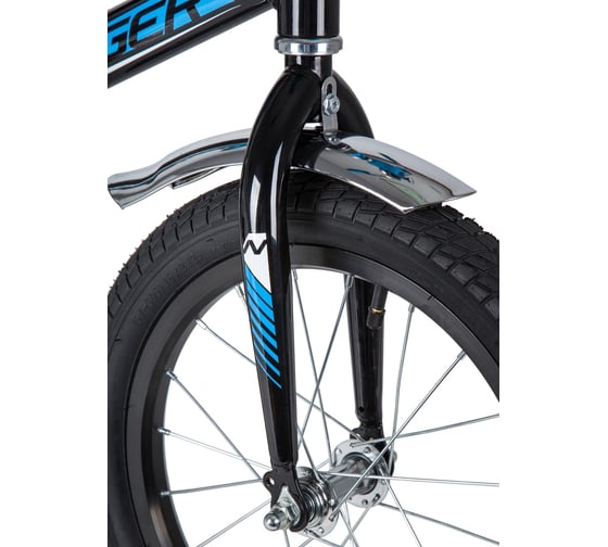 Велосипед NOVATRACK DODGER 16", черный, тормоз нож 165ADODGER.BK20