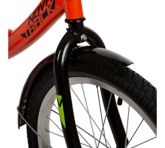 Велосипед NOVATRACK VECTOR 20", оранжевый, защита А-тип, тормоз ножной 203VECTOR.OR22