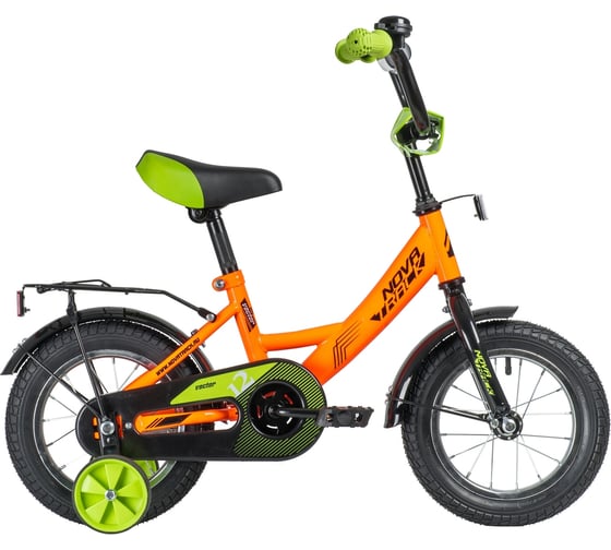 Велосипед NOVATRACK VECTOR 12", оранжевый, тормоз ножной 123VECTOR.OR20