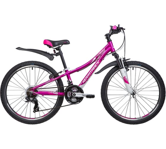 Велосипед NOVATRACK KATRINA 24", алюминиевая рама 10", фиолетовый, 21 скорость, V-brake 24AHV.KATRINA.10VL9