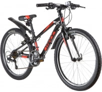 Велосипед NOVATRACK PRIME 24", алюминиевая рама 11", черный, 18 скоростей 24AHV.PRIME.11BK20