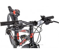 Велосипед NOVATRACK PRIME 24", алюминиевая рама 11", черный, 18 скоростей 24AHV.PRIME.11BK20