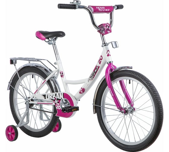 Велосипед NOVATRACK URBAN 20", белый, защита А-тип, тормоз ножной 203URBAN.WT9